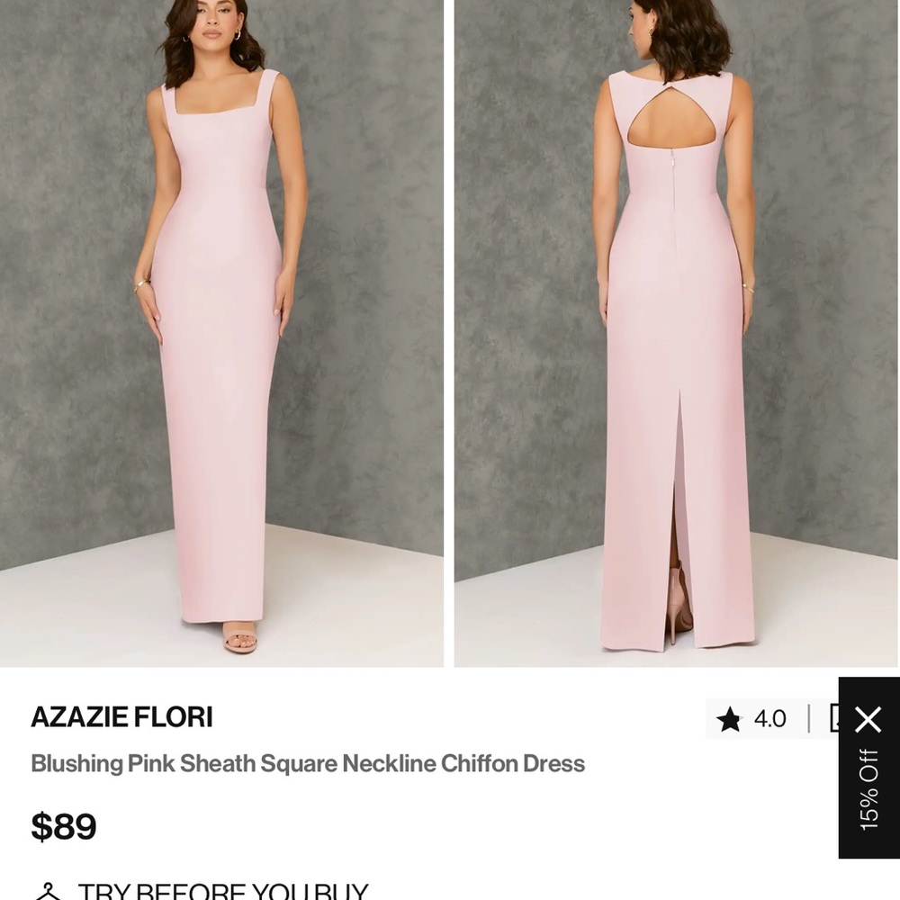 Blushing Pink Sheath Dress